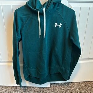 Under Armour Green Hoodie with White Logo